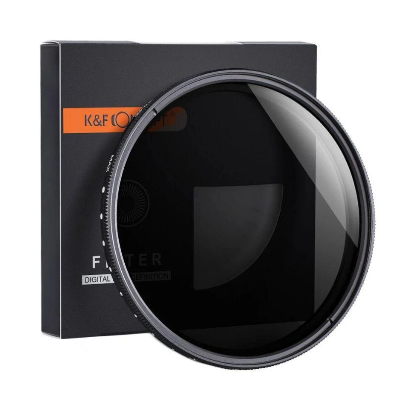 Filtro de Lente K&F ND2-ND400 Serie Nano-B (1-9 pasos) 58mm (KF01.1109)