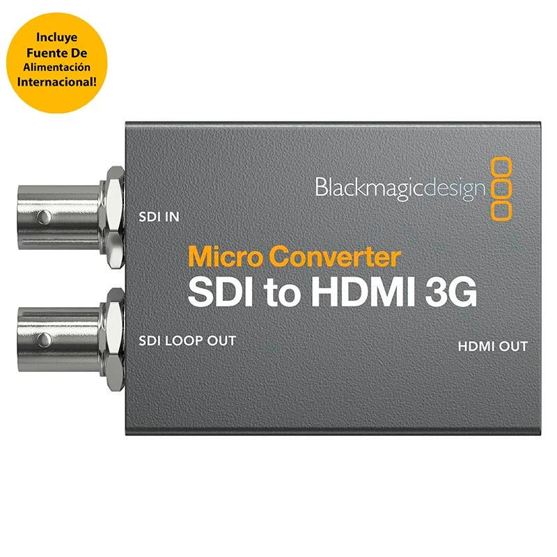 Micro Conversor Blackmagic Design SDI A HDMI 3G C/ Fonte 
