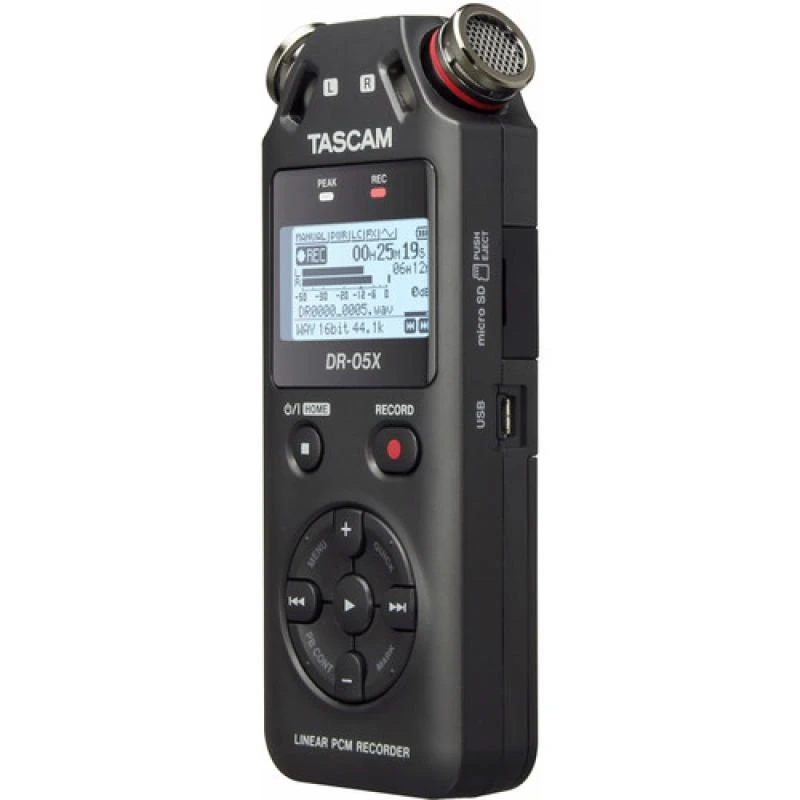 Gravador De Áudio Portátil TASCAM DR-05X