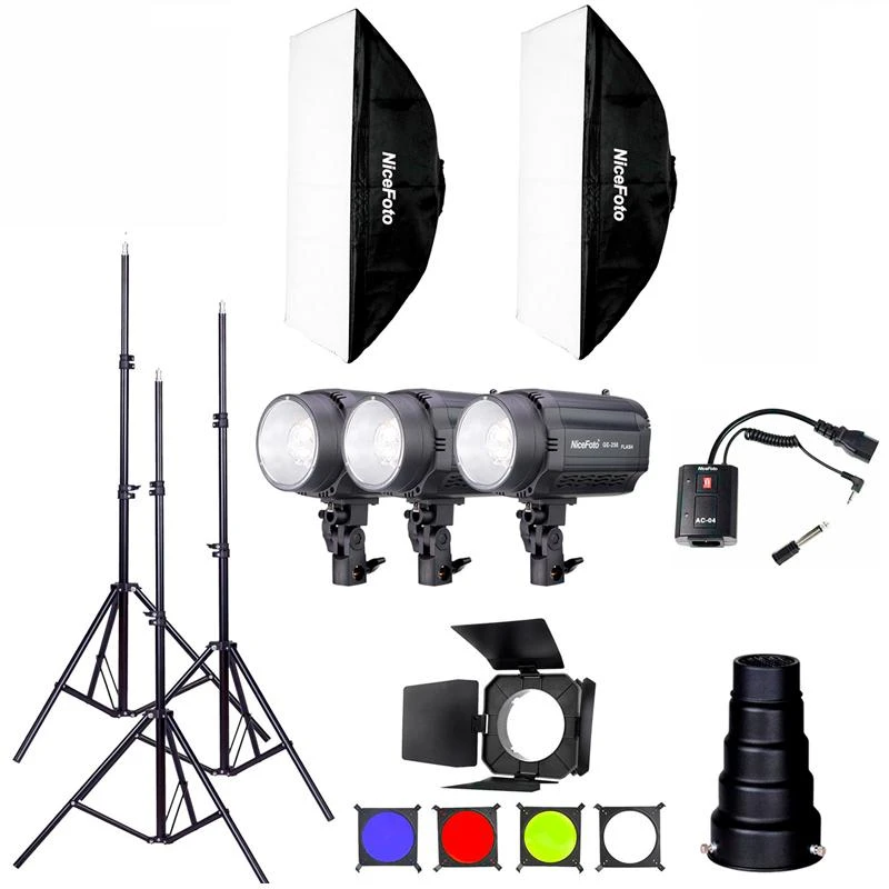 Kit Flash Studio Nicefoto KT-GE250