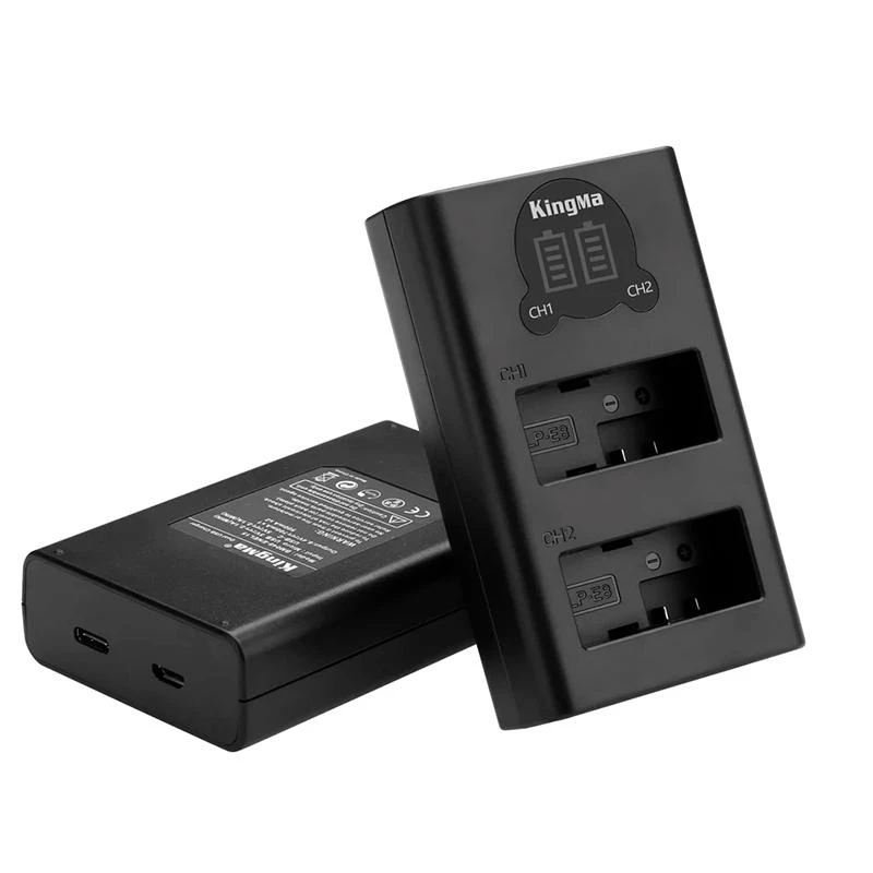 Carregador Duplo Kingma LCD LP-E8