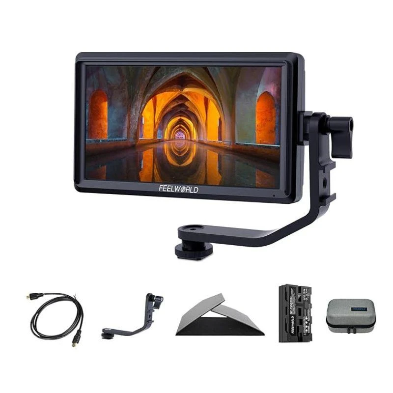 Monitor Para Câmera Feelworld S55 V3 + Bateria + Bolso - 4K HDMI
