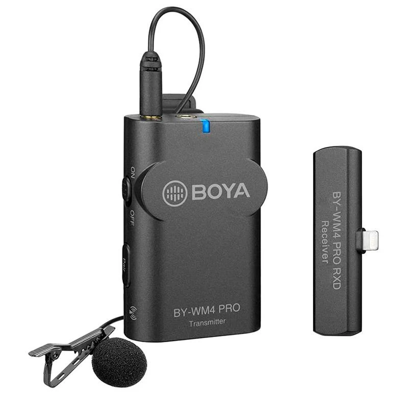 Microfone Boya BY-WM4 PRO-K3 P/ Iphone