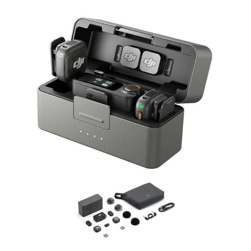 Dji Microfone Mic 3 (2 Tx + 1 Rx + Charging Case)
